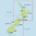 Neuseeland Reisekarte - 1:800.000 Travel Map