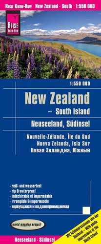Landkarte Neuseeland - Südinsel (1:550 000)