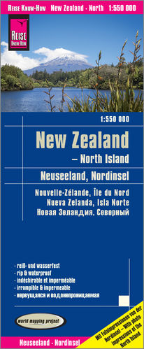 Landkarte Neuseeland - Nordinsel (1:550 000)